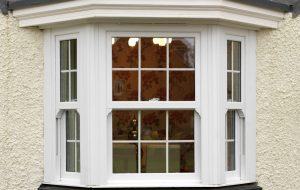 Sliding sash windows with sash horns