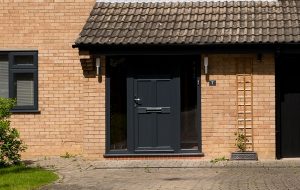 uPVC black doors