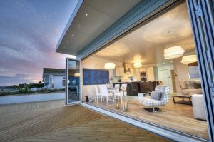 upvc bi-fold doors open