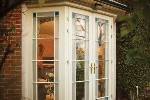 wooden windows french doors