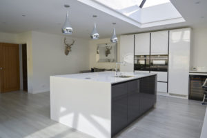 A home with a white roof lantern.
